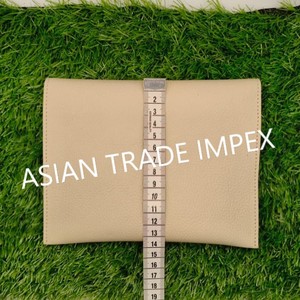 Minimalist Leather Pouch Bag Camel Color Envelope Clutch Premium Cowhide Sleeve Case <b>Magnetic</b> <b>Button</b> Closure Handcrafted Luxury - Product Image 6