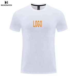 T-shirt surdimensionné en polyester tricoté pour homme, coupe décontractée, 180g, couleur unie, impression sérigraphique - Product Image 4