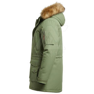 Parka imperméable pour homme, à capuche, coupe-vent, thermique, chaude, tendance, pour l'hiver - Product Image 5