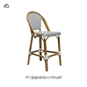 Silla de Aluminio y Ratán para Restaurante Francés, Estilo Moderno, para Exteriores, Color Café, para Jardín, Parque, Bistro, Resistente al Agua y Duradera - Product Image 5