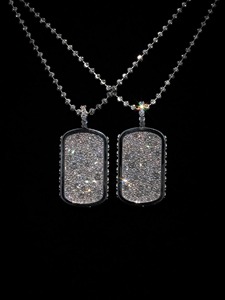 Nouvel Arrivage Bijoux Hip Hop pour Homme Pendentif Personnalisé en Argent 925 avec Lettres en Relief et Pavé de Moissanite 2-3 Carats Certifié IGI - Product Image 1