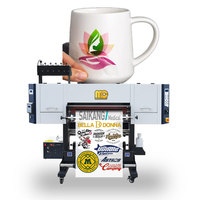 Mesin Printer UV DTF Mini 30cm A3 Roll to Roll untuk Stiker, Mesin Cetak Label UV DTF, Printer UV