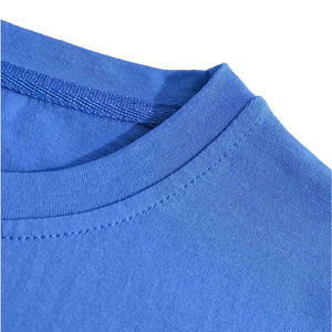 High Quality 100% Cotton Men's Boxy T-Shirt Wholesale Short Sleeves Classic Breathable Style Solid Pattern High Street Canvas - Product Image 4