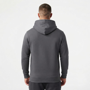 Sweat-shirt à capuche oversize tendance pour homme, en coton épais, entièrement zippé, doublé, respirant, écologique, avec cordon de serrage - Product Image 6