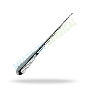 Curettes Brun 9 pouces 230 mm, instrument chirurgical neuro-spinal, outil orthopédique pour curettage osseux - Product Image 3