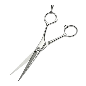 Ciseaux de coiffure professionnels en acier inoxydable de 5,5 pouces à faible MOQ, ciseaux de barbier durables, outils de coupe de cheveux OEM/ODM - Product Image 5