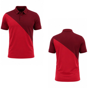Men for <b>Shirts</b> Quick Dry Cotton <b>Half</b> Sleeve Solid Knitted Custom Sublimation Golf Tennis Athletic Team Uniform Wholesale OEM - Product Image 5