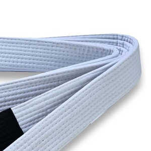 Cinturón de BJJ Blanco Premium al por Mayor 2026, 100% Algodón, Ligero, Cintura Alta, Personalizado con Nombre y Logotipo Bordados, Unisex - Product Image 5