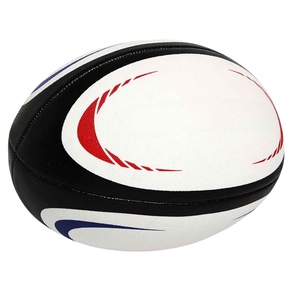 Ballon de rugby d'entraînement taille 5, tendance du moment, avec impression de logo personnalisé, grip en caoutchouc, pour les entraînements des clubs et les sports. - Product Image 1