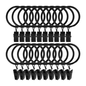 Wholesale Antique Brass <b>Curtain</b> Ring <b>With</b> Eyelet Heavy Duty Metal Drapery Rings Vintage Bronze Drape Sliding Loop Rings For Sale - Product Image 4