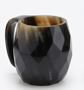 Vase en corne de buffle naturelle sculptée, centre de table rustique pour mariage, décoration de table, cadeau artisanal, vase à fleurs en corne fait main - Product Image 6