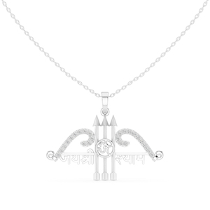 Collier pendentif en or blanc 14 carats avec diamant, bijou religieux vintage, cadeau pour femme, nouveau diamant cultivé - Product Image 5