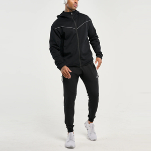 Conjunto Deportivo 2 en 1 para Hombre, Transpirable, con Sudadera con Cierre de Cremallera y Cordón Ajustable y Pantalones Jogger para Correr - Product Image 2