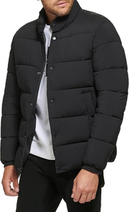 Wholesale Windbreaker Winter Lightweight Custom Puffer Fashion Outdoor Plus Zip up Stand Collar Puffer <b>jacket</b> for men - Product Image 6