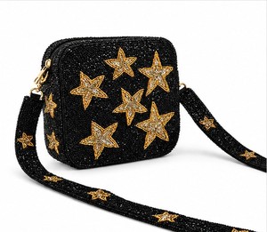 Hot Sale Fashion Handmade Cotton Beaded Tote Shoulder Bag for Women Lightweight Multipurpose Handbag Available at Good Price - Product Image 3