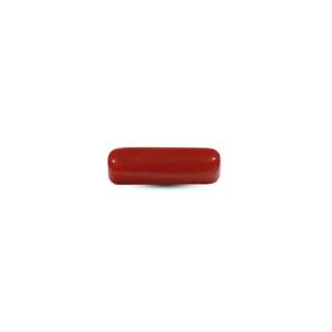 Natural Red Coral Loose Gemstone 5.95 Carat Oval Cut for Fine Jewelry - Product Image 1