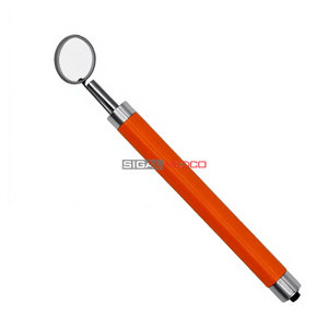 Premium Quality Dental Mouth <b>Mirror</b> with <b>LED</b> Light Orange Color Handle Stainless Steel Oral Examination Diagnostic Instrument - Product Image 2