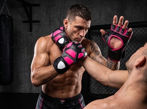 ถุงมือ MMA ดูเมลา อินเตอร์เนชั่นแนล อีโว สีดำชมพู หนังแท้ ป้องกันได้ทุกฤดู - Product Image 6