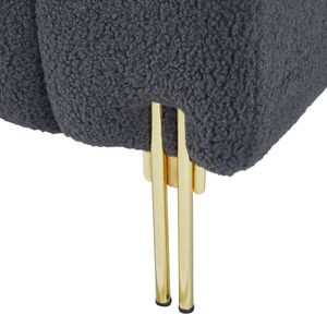 Divani da Soggiorno in Velluto Teddy Grigio YR2134-GY - Product Image 2