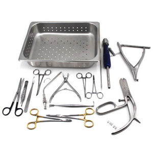 Juego de Instrumentos para Cirugía Ósea Ortopédica, Bandeja de Esterilización de Acero Inoxidable, Pinzas, Tijeras, Portaagujas, Carburo de Tungsteno - Product Image 1