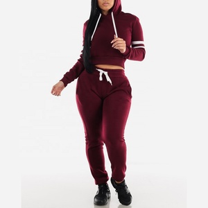Ensemble sweat-shirt et pantalon de survêtement surdimensionné de couleur unie personnalisé, style streetwear baggy hip-hop, décontracté pour hommes/femmes - Product Image 5