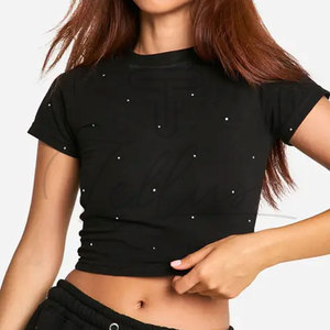 Casual Wear Factory Made Women Crop <b>Top</b> Best Quality Breathable Women Crop <b>Top</b> Cotton Made Women Crop <b>Top</b> - Product Image 4