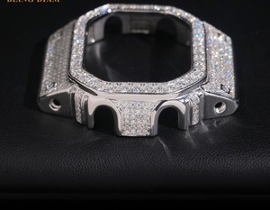 Reloj GShock DRE103 Personalizado con Moissanita Esmerilada, Reloj de Buceo de Lujo Analógico Digital, Estilo Hip Hop, Alta Gama, para Hombre, con Cristal de Zafiro - Product Image 4