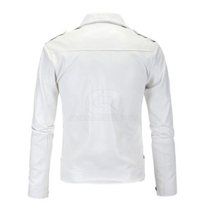 Veste d'hiver en cuir véritable de qualité supérieure, fermeture éclair sur le devant, respirante, coupe-vent, doublure douce et confortable, parfaite pour un style décontracté - Product Image 2