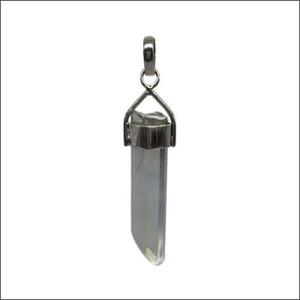 Crystal <b>Pencil</b> Stone 925 Silver Pendant <b>Pencil</b> Pendants Healing Pendants Rare Gemstone Pendants - Product Image 1