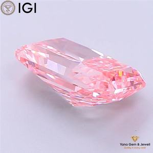 เพชร CVD ผลิตในห้องปฏิบัติการ สีชมพูสดใส ระดับความสะอาด VS1 ทรงรัศมี พร้อมใบรับรอง IGI น้ำหนัก 2.50 กะรัต สำหรับแหวนผู้ชายแบบโซลิแทร์ - Product Image 6