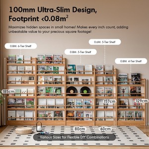 Scandinavian Style Oak Wood Wall Shelf with Hidden Brackets - Wholesale - Product Image 4