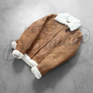 Blouson Premium Homme en Daim Marron avec Doublure en Fausse Fourrure Chaude, Style Motard, Manteau d'Hiver en Daim, Veste Extérieure Élégante en Polaire - Product Image 5