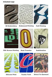 เสื้อฟุตบอล OEM/ODM ระบายอากาศได้ดี ผลิตจากโพลีเอสเตอร์ 100% เสื้อยืดพิมพ์ลาย ชุดทีมแบบกำหนดเอง - Product Image 5