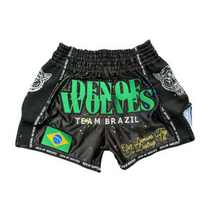 Pantalones Cortos de Boxeo Elegantes y Personalizados, Transpirables, Ligeros, Duraderos, de Secado Rápido y Resistentes a la Contracción, de Poliéster/Rayón, para Luchadores Profesionales - Product Image 1