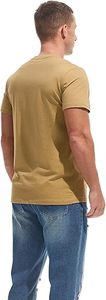 T-shirt décontracté pour homme, élégant, tricoté, 100% coton, respirant, séchage rapide, manches courtes, léger, motif uni, pour la pêche - Product Image 2