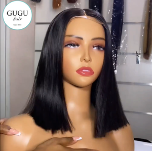 Perruques de cheveux humains vendeur de cheveux vietnamiens bruts os droit Super Double dessiné naturel noir sans colle Transparent dentelle Remy perruques - Product Image 1