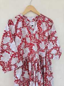 Stylish Boho <b>Dress</b> for Women Cotton Printed <b>Maxi</b> <b>Dress</b> Comfortable & Breathable Fit & Flare <b>Dress</b> Bulk Export At Low Price - Product Image 5