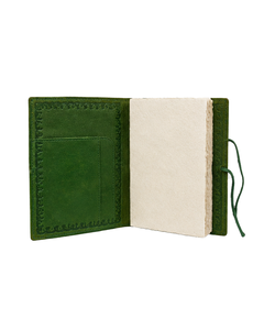 Diario de Cuero de Fantasía, Cuaderno de Cuero Verde, Diario de Escritura Hecho a Mano, Cuaderno de Dibujo con Grabado Celta, Diario de Viaje Vintage - Product Image 2
