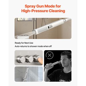 10 Inch Ceiling Mount Rainfall and 6 Inch Wall Mount Handheld <b>Shower</b> <b>System</b> with Rotatable 2 1 Bathroom Faucet Set - Product Image 3