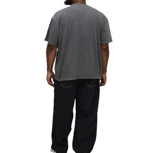 Camiseta de Hombre 100% Algodón, Logotipo Personalizado Impreso, Lisa, Unisex, Tallas Grandes, Marca Privada, Fabricación al por Mayor OEM - Product Image 2