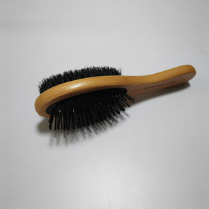 Brosse combinée en bois double face pour chiens et chats, adoucit le pelage, élimine les poils morts et la saleté, type laser, lisseur - Product Image 2