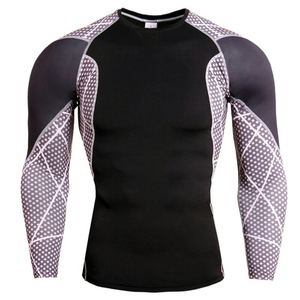High Quality Custom Printed BJJ Rash Guard Sweat Absorbent Quick Dry Compression MMA Jiu Jitsu Training Compression Rash Guard - Product Image 4