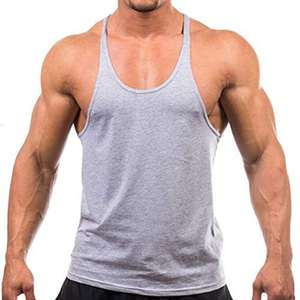 Camiseta Deportiva de Algodón Personalizada al por Mayor, Camiseta Deportiva para Hombre, Ajuste Cómodo, Estilo Stringer - Product Image 1