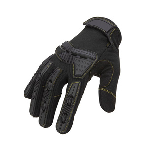 Hot Selling Custom Design Logo Gas and Oil Safety Extrication Drill TPR Industrial Impact Work Polyester Fabric Mechanic Gloves - Product Image 5