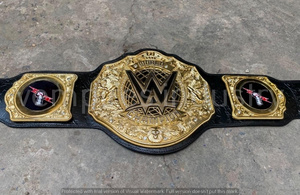 Cinturón de Campeón Mundial de la WWE, Cinturón de Lucha Libre de Cuero Chapado en Oro, Equipo de Artes Marciales Unisex - Product Image 6