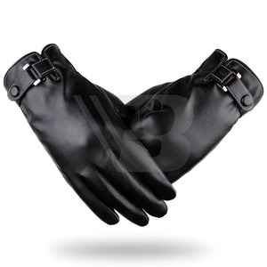 Customized Design Men Car Driving Leather Touch Screen <b>Gloves</b> Black Color Pakistan <b>Thin</b> Winter Eco-Friendly Oem Service Custom - Product Image 1