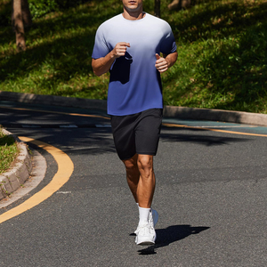 Wholesale Custom Logo Performance Shirt Lightweight Sports Top Workout Clothing For Summer Quick Dry Athletic Wear Top - Product Image 2