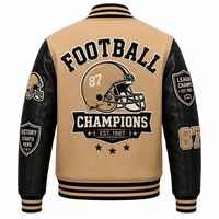Veste bomber varsity sur mesure pour homme, grande taille, broderie, patchs, veste de baseball vintage, veste de baseball pour homme, OEM