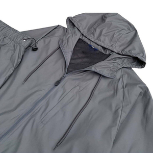 Ensemble de survêtement coupe-vent imperméable 100 % polyester pour homme, conception personnalisée, fabrication OEM, vente en gros, impression, vêtements de sport décontractés d'hiver - Product Image 5