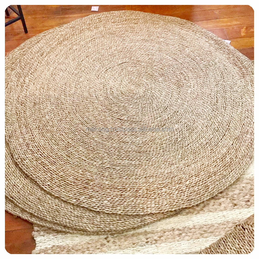 Wholesale Charming Woven Round Natural Seagrass Placemats Household Large Placemat Table Mat From Vietnam